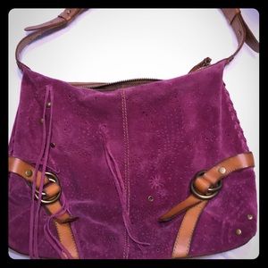 Fuchsia Suede Lucky Brand Purse